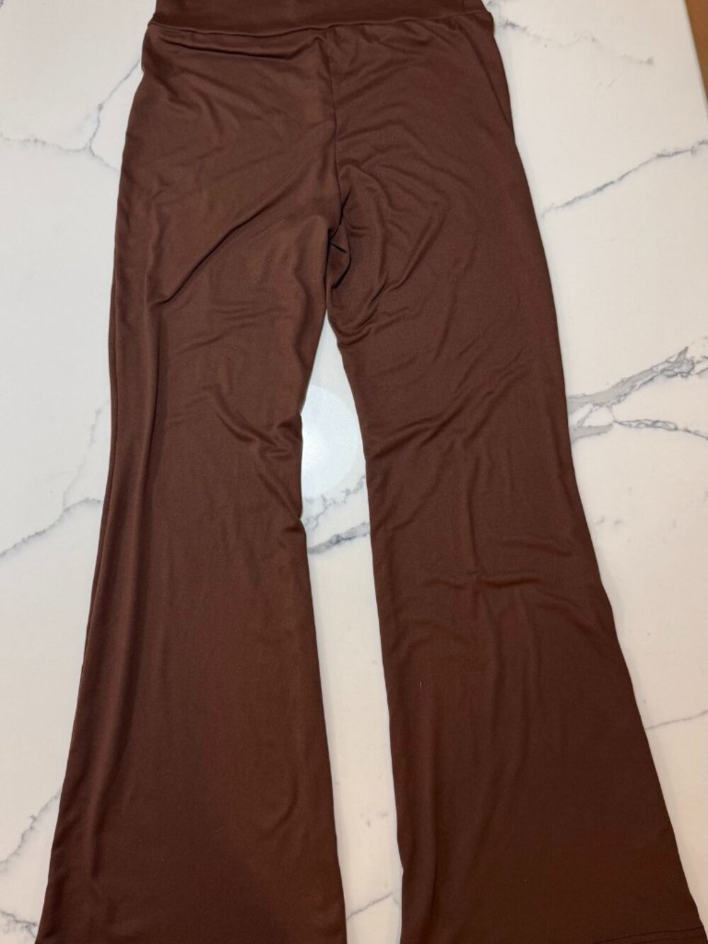 Shein Brown Flare Yoga Pants M